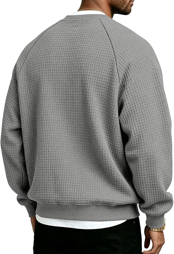 Dario | Camiseta de punto gofre con cuello de pico y estilo casual