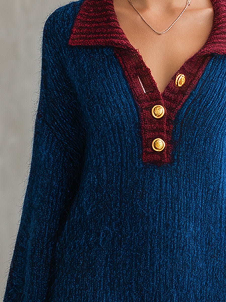 Emma | Vestido corto de punto con cuello polo