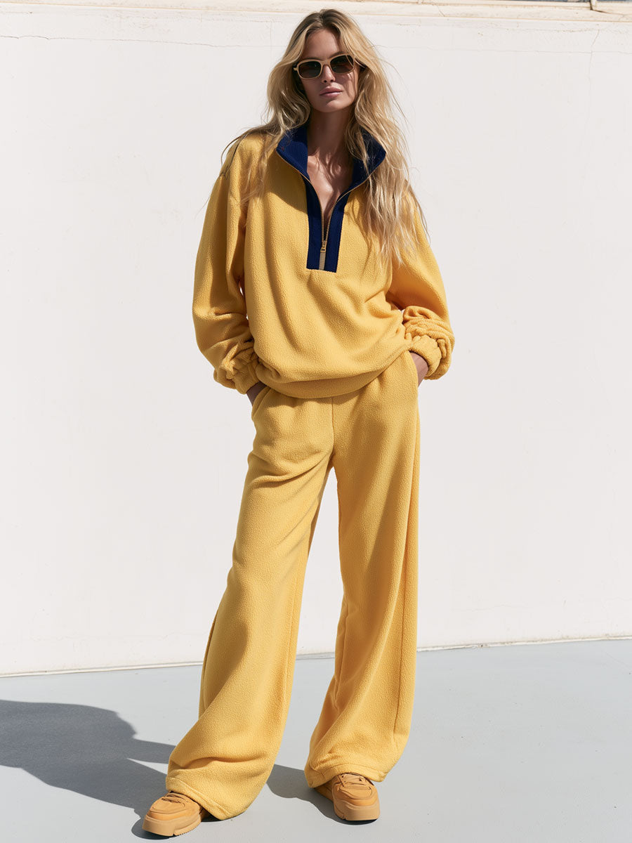 Sara | Conjunto de sudadera y pantalón de polar doble cara