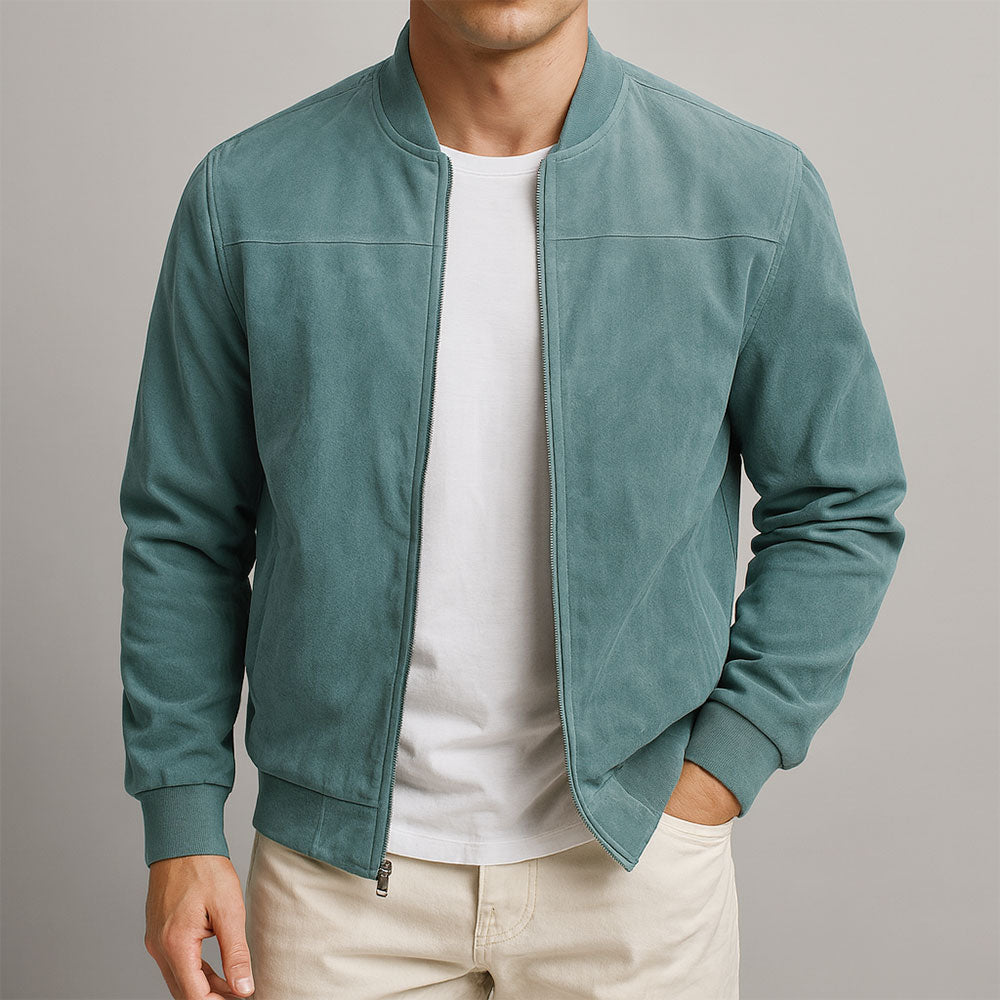 Valerio | Chaqueta efecto ante con botones