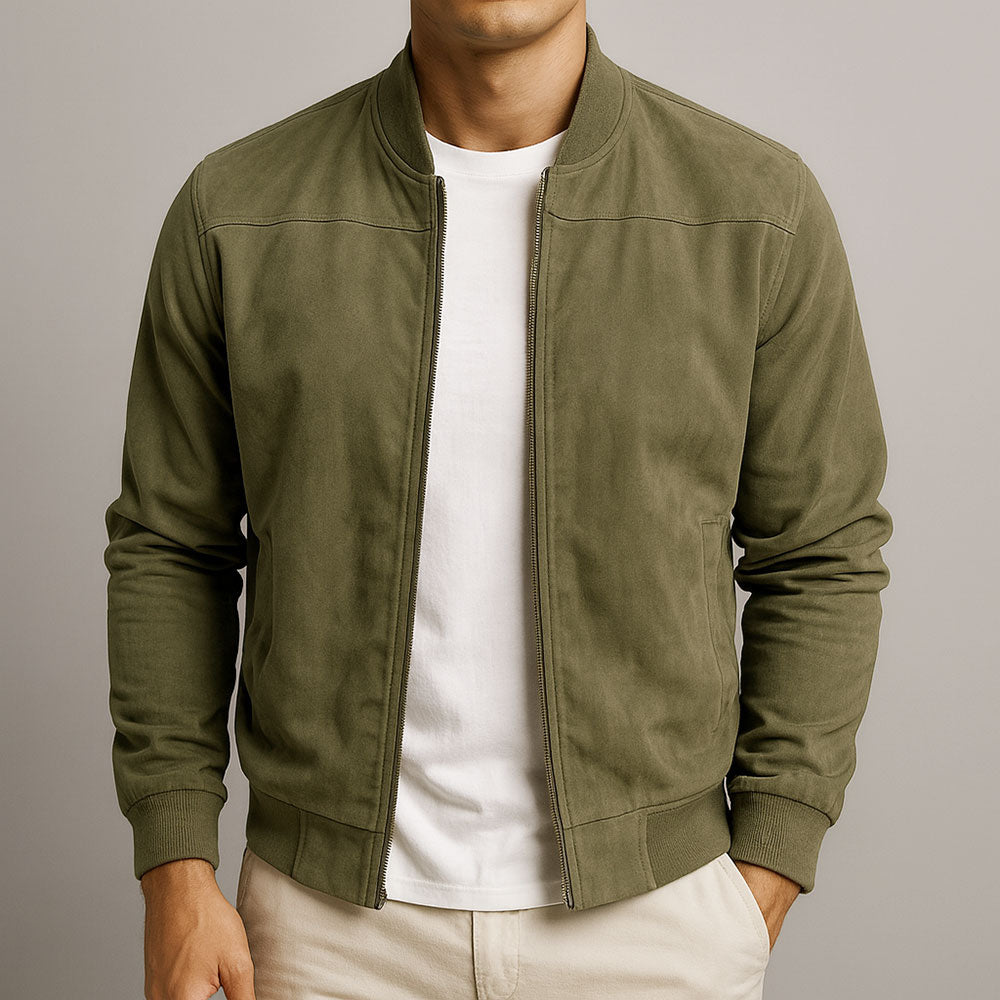 Valerio | Chaqueta efecto ante con botones
