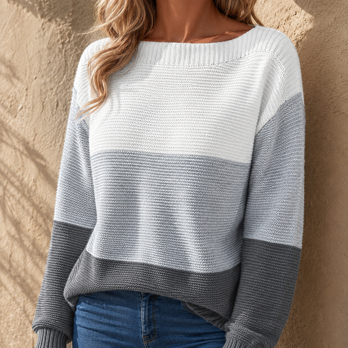 Hadley | Jersey amplio a bandas de color
