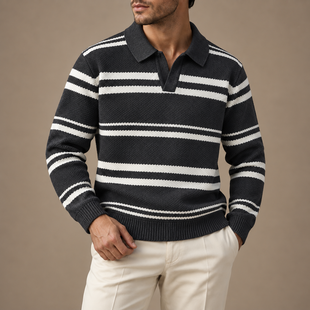 Windsor | Polo de punto a rayas