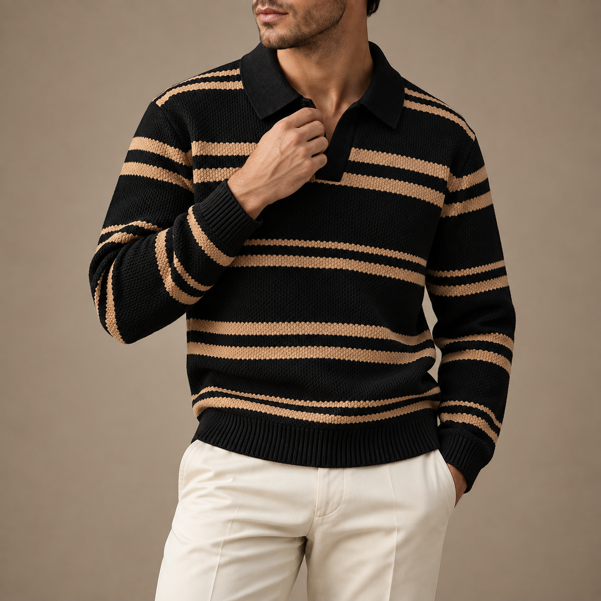 Windsor | Polo de punto a rayas