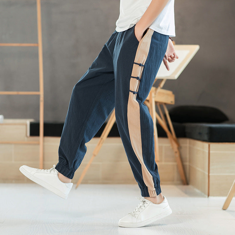 Osaka | Pantalón de lino con cintura elástica