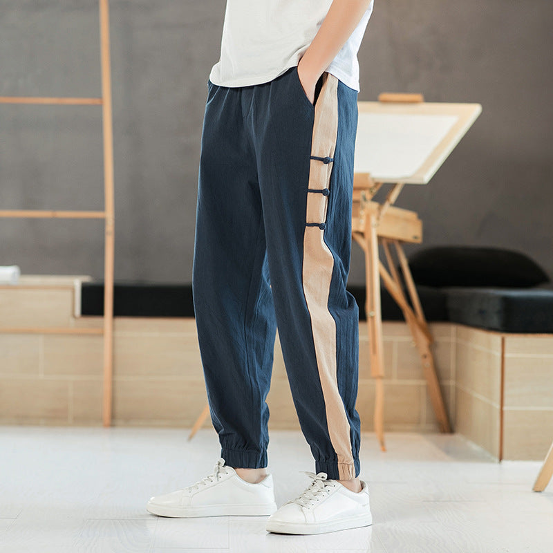 Osaka | Pantalón de lino con cintura elástica