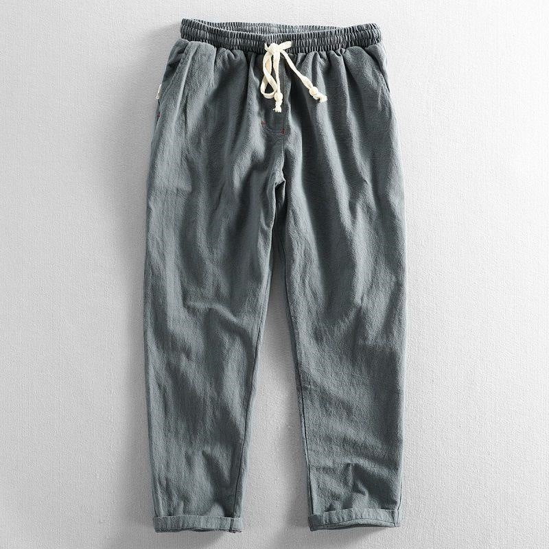 Kyoto | Pantalón de algodón con textura arrugada