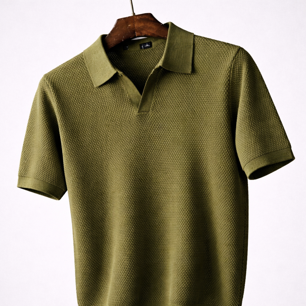 Porto | Polo de punto con textura
