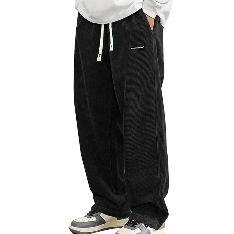 Bruno | Pantalón holgado con cordón y bolsillos