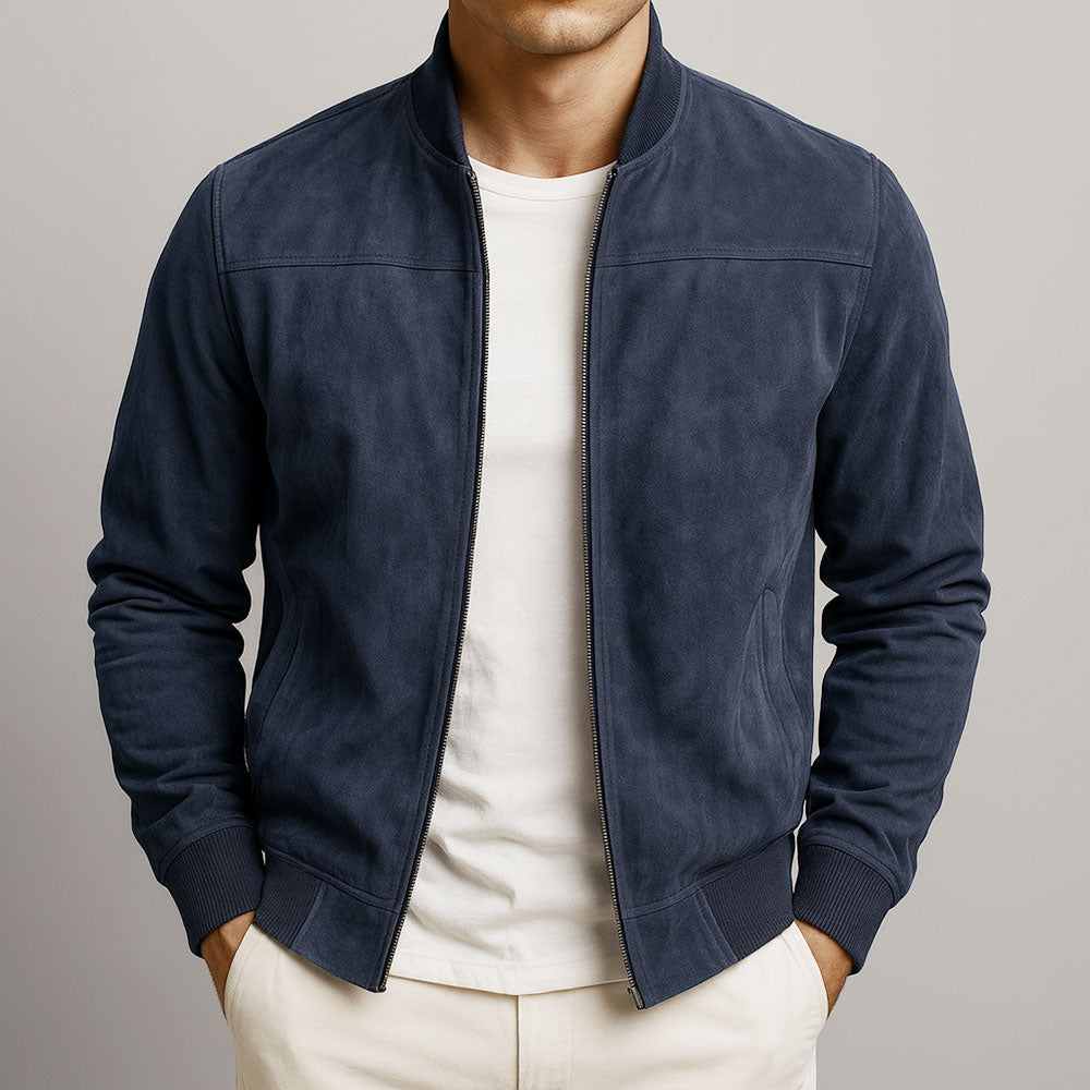 Valerio | Chaqueta efecto ante con botones
