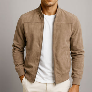 Valerio | Chaqueta efecto ante con botones
