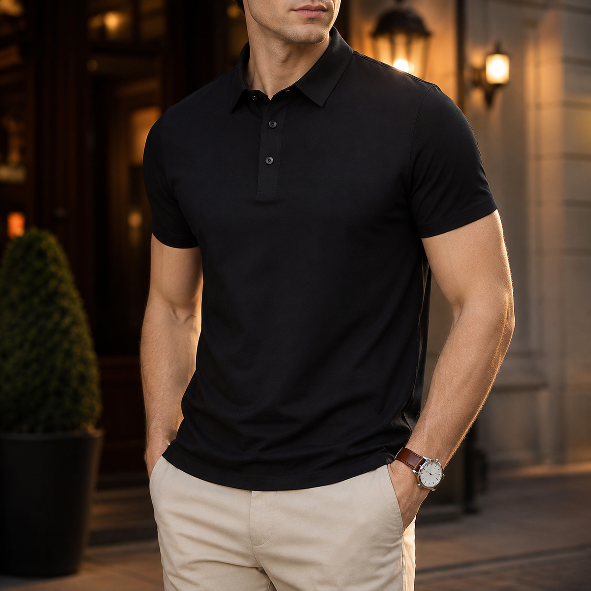 Merano | Polo fresco elástico