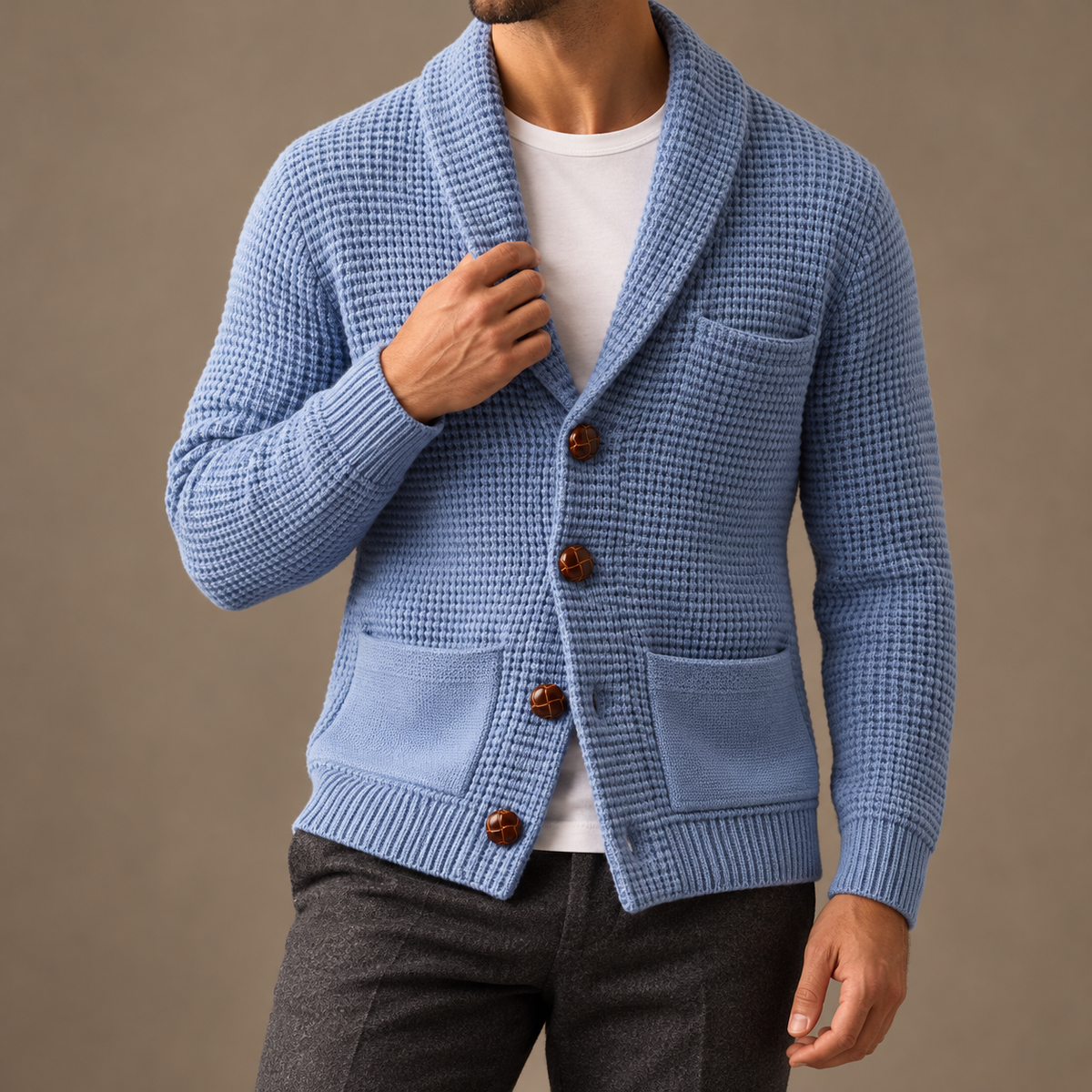 Hampton | Cárdigan de punto con cuello chal