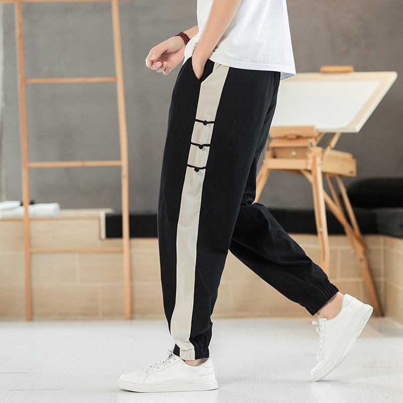 Osaka | Pantalón de lino con cintura elástica