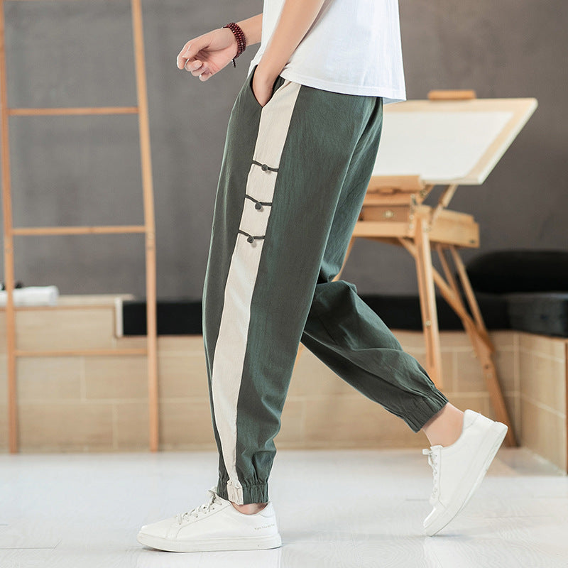 Osaka | Pantalón de lino con cintura elástica