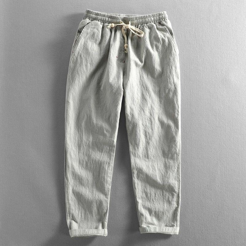 Kyoto | Pantalón de algodón con textura arrugada