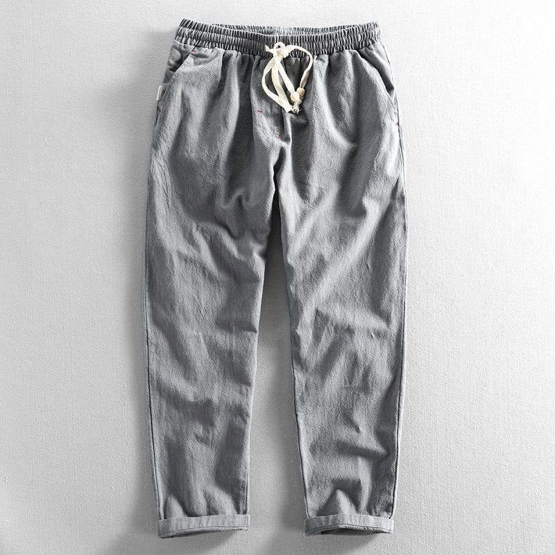 Kyoto | Pantalón de algodón con textura arrugada