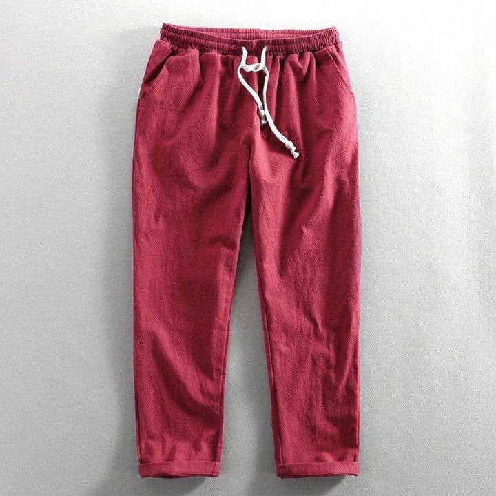 Kyoto | Pantalón de algodón con textura arrugada