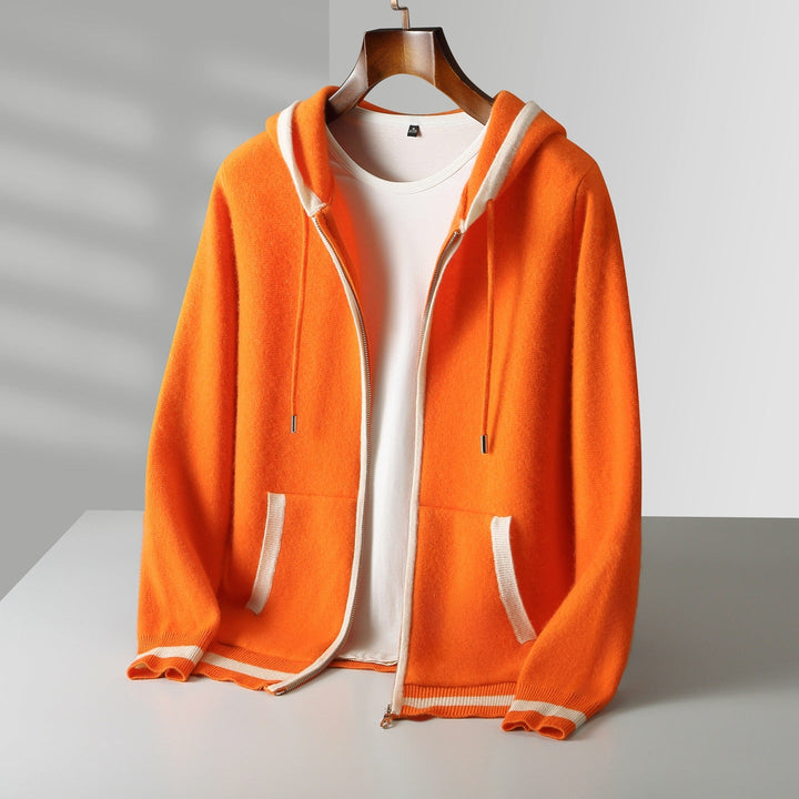 Varese | Sudadera de punto con capucha y ribetes
