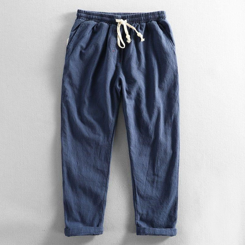 Kyoto | Pantalón de algodón con textura arrugada