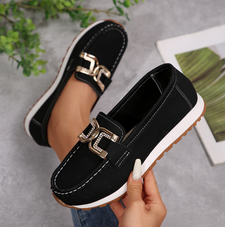 Esmeralda | Mocasín elegante con hebilla en forma de rombo