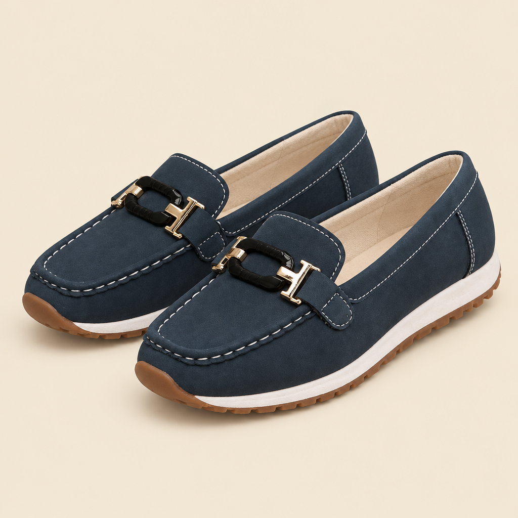 Eugenia | Mocasines elegantes con sofisticado detalle de cadena