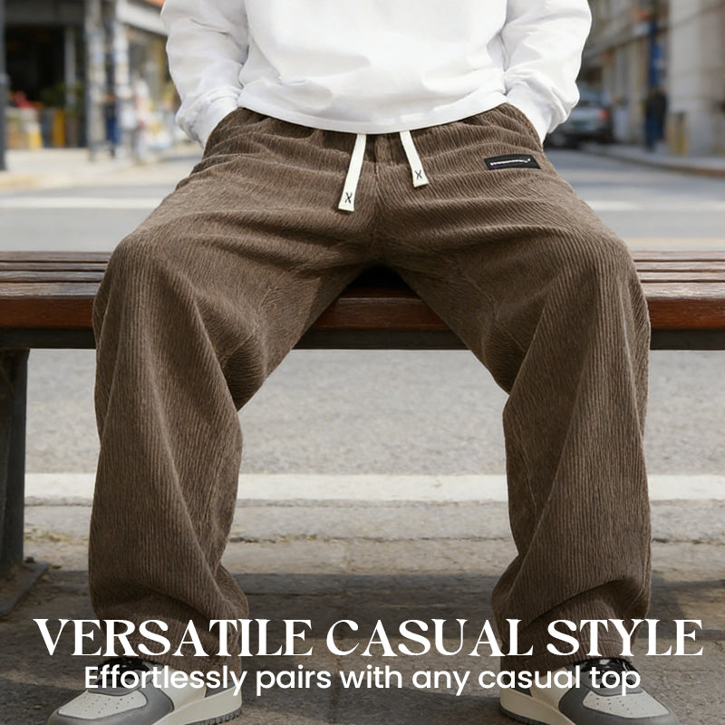 Bruno | Pantalón holgado con cordón y bolsillos