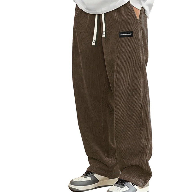 Bruno | Pantalón holgado con cordón y bolsillos